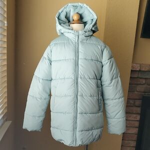 🆕️ CHILDREN'S PLACE Wintermint Faux Fur Water Resistant Puffer Jacket SIZE: XXL